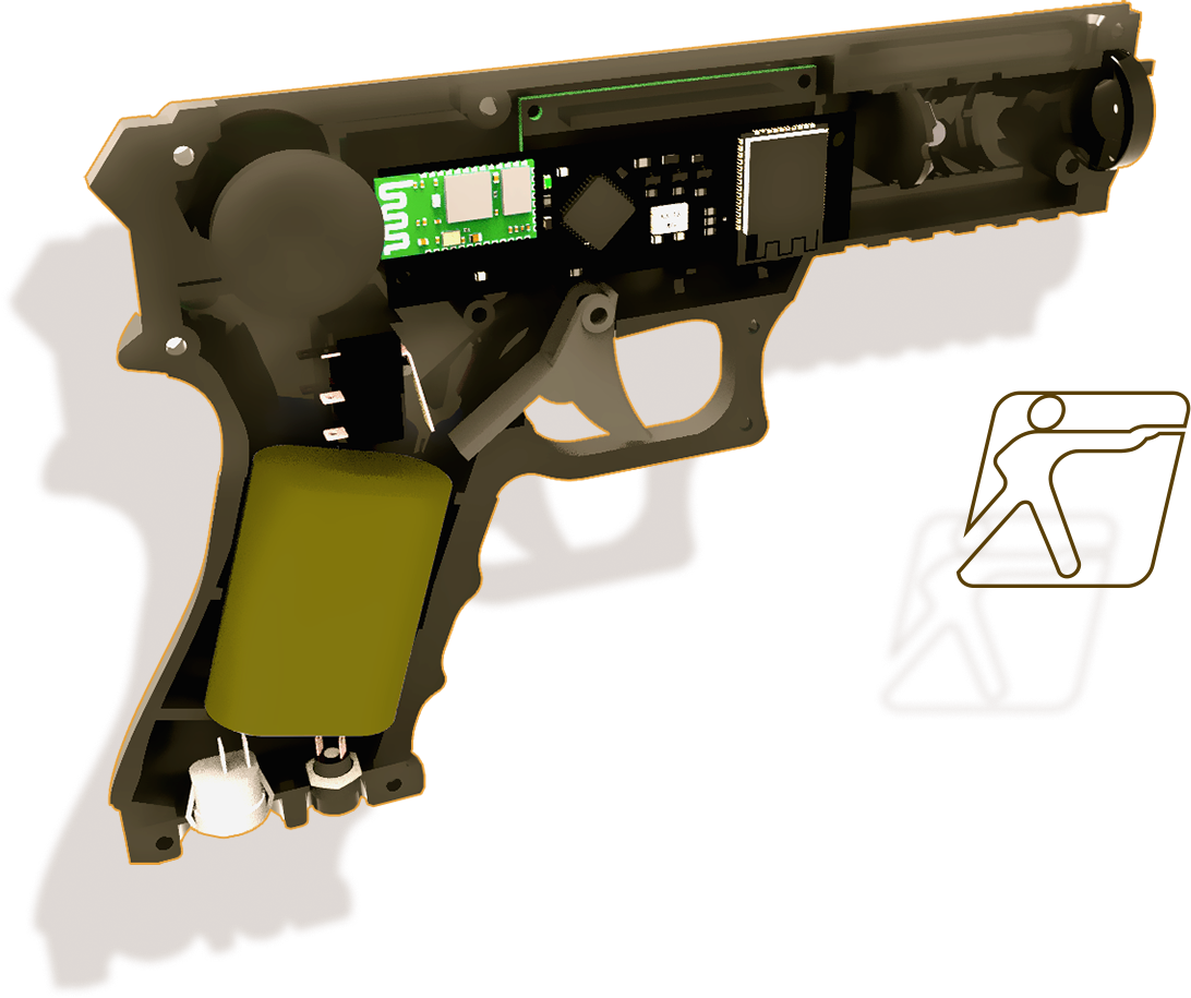 Laser tag gun from inside