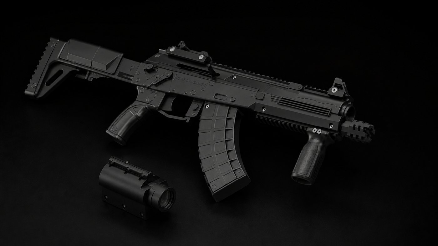 LASERWAR laser tag rifle with FOKUS optical system module