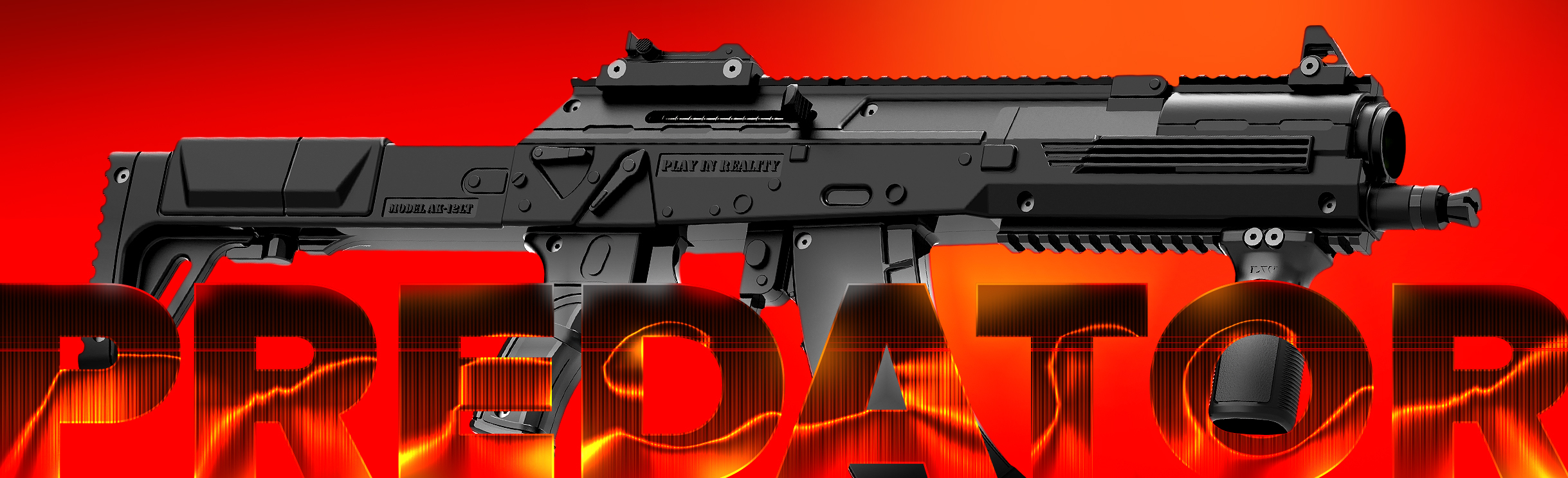 AK-12LT Predator — original LASERWAR equipment banner