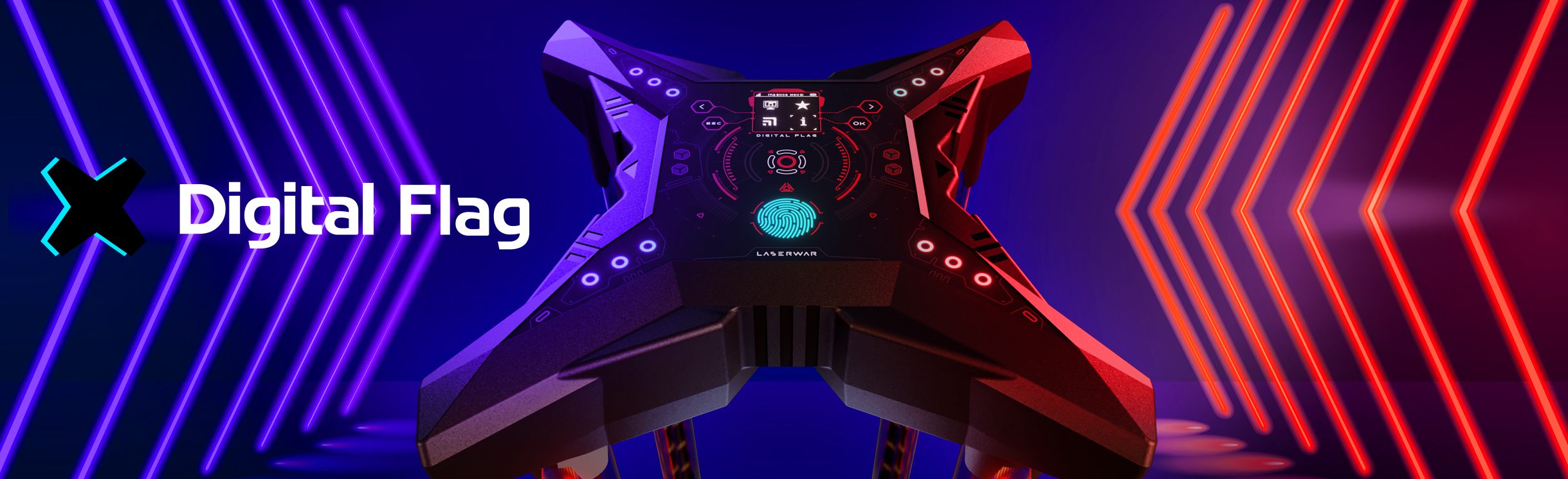 Digital Flag — original LASERWAR equipment banner