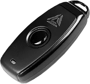 Optional radio keyfob for remote activation of Cerberus