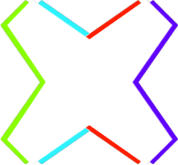 Laser tag digital flag logo