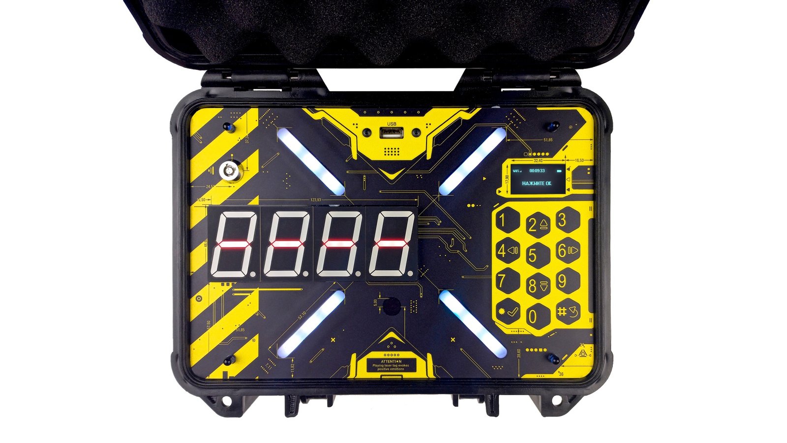 Enigma Nuclear Case, open panel