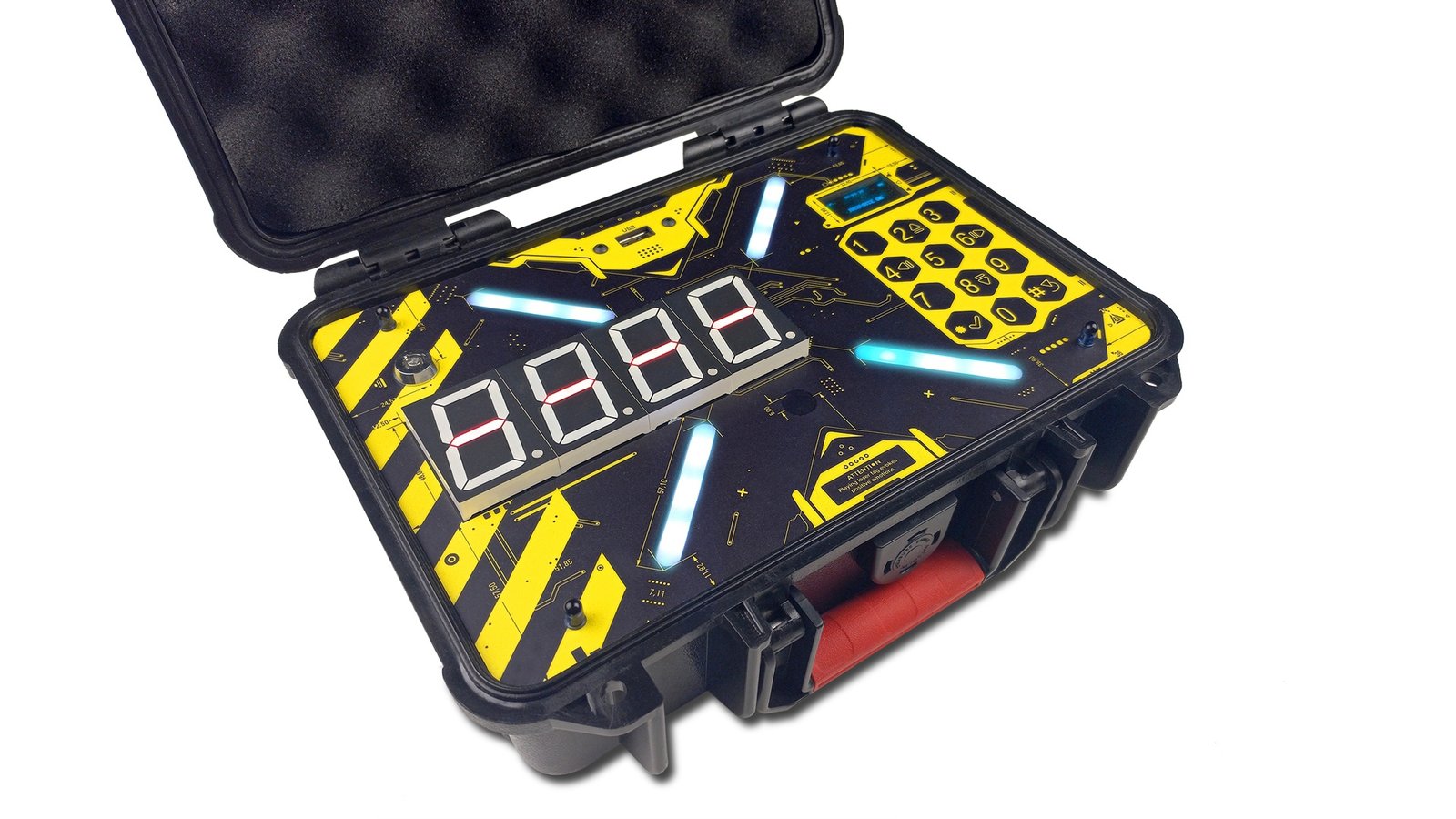 Enigma Nuclear Case, angled open