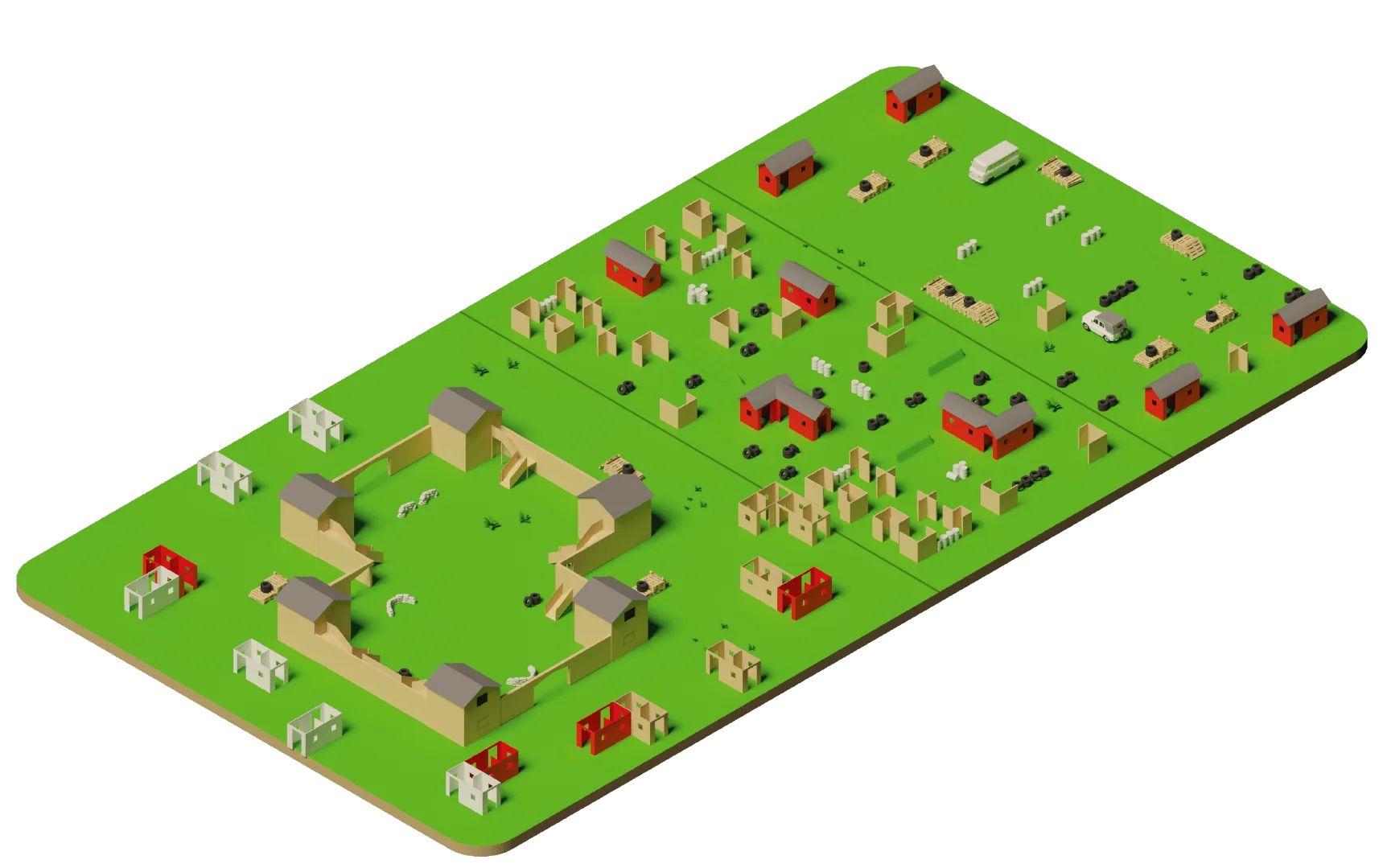 LASERWAR design example: Compact layout