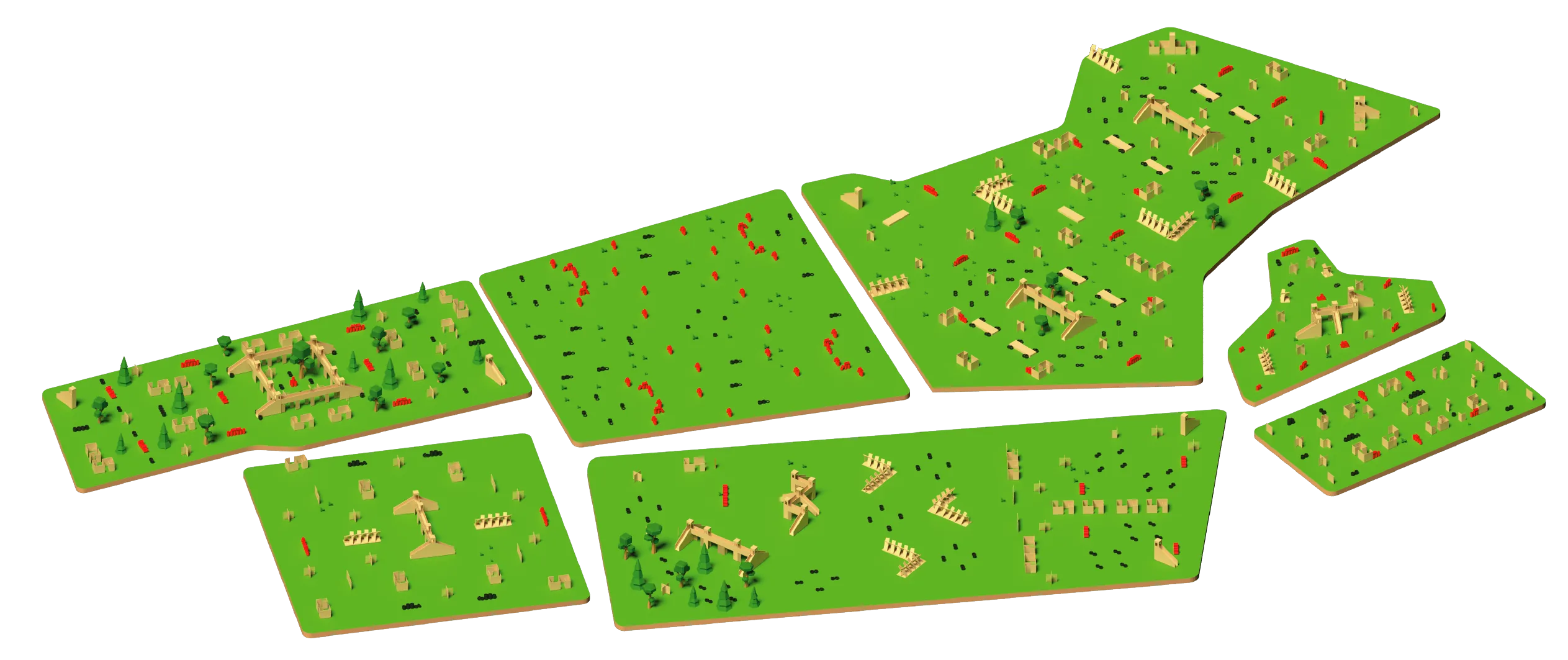 LASERWAR design example: Multi-field layout