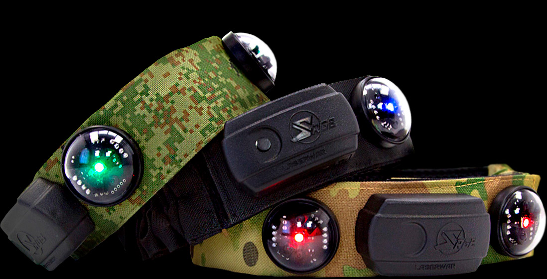 Wireless headbands for laser tag