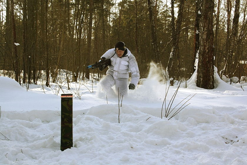 Laser tag in the winter