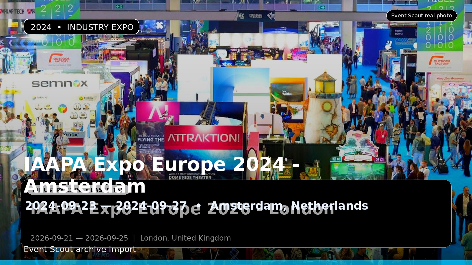 IAAPA Expo Europe 2024 - Amsterdam