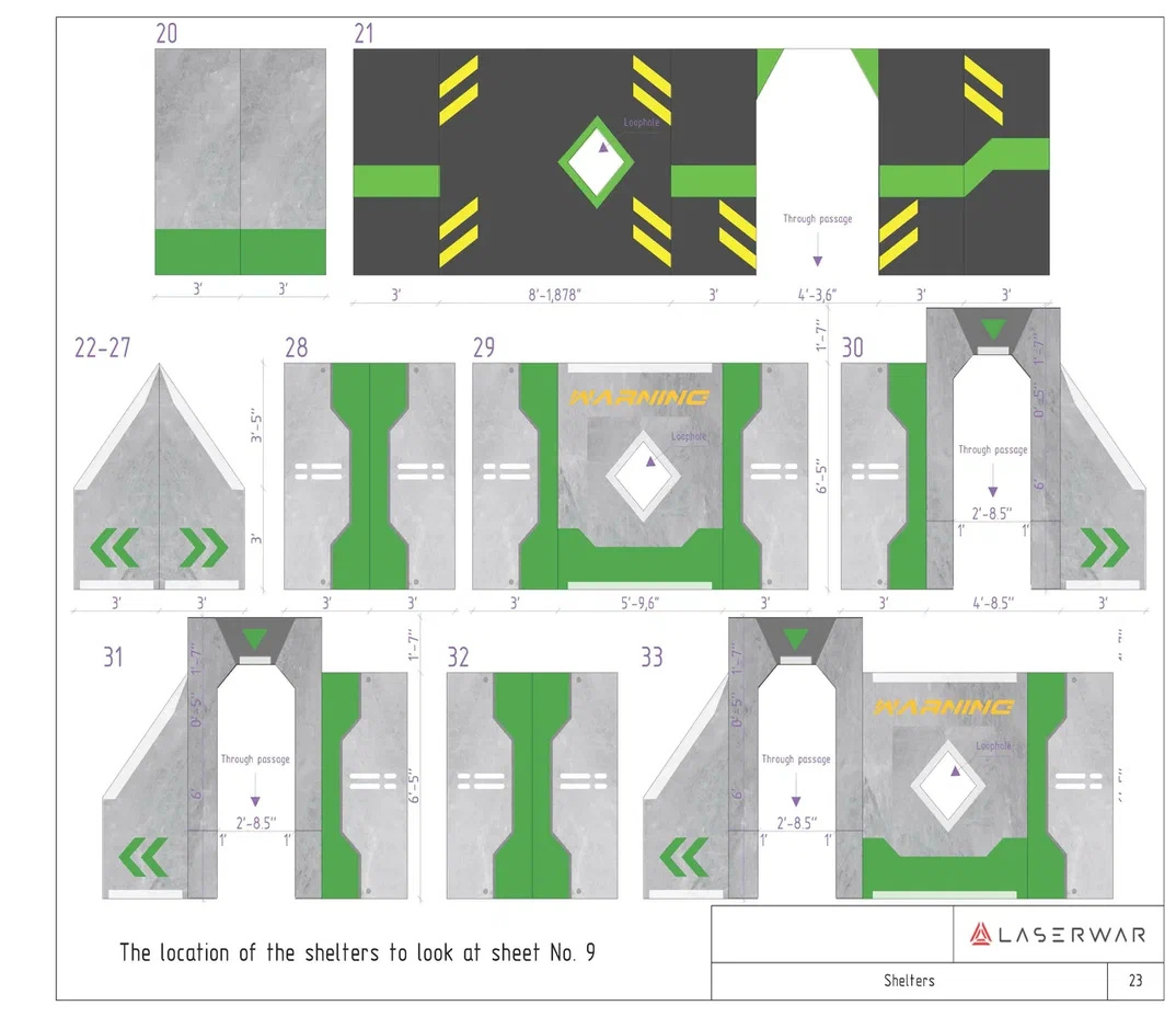 Laser Tag arena design project photo 2