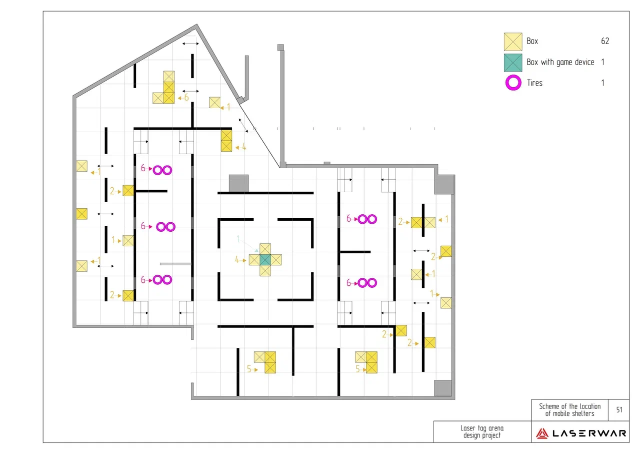 Laser Tag arena design project photo 5