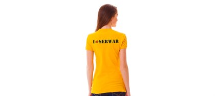 T-Shirt With Laserwar Logo - 1