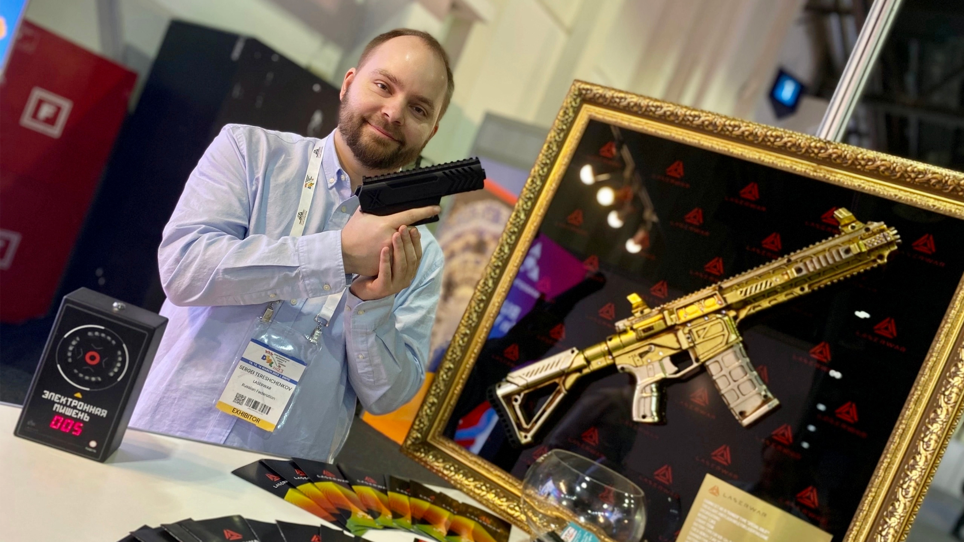 A rifle for a sheikh sparked furore at the exhibition in Dubai  
