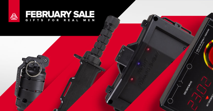 All February - laser tag gifts for real men!