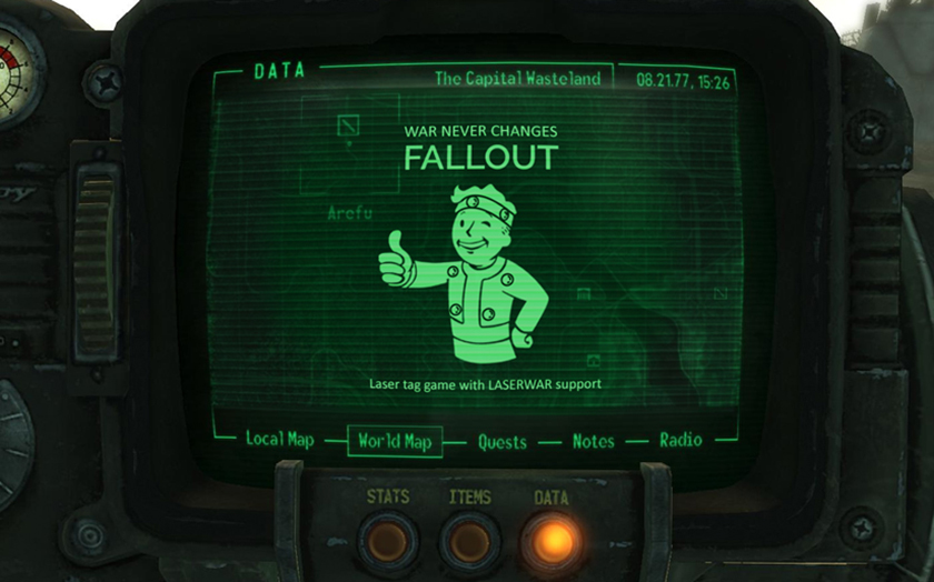 Fallout. War never changes