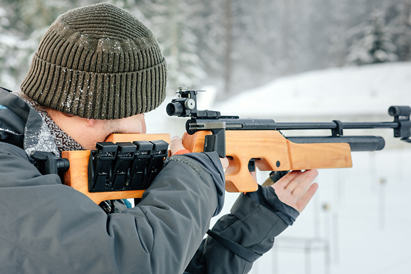 Laser biathlon at Vystrel 2018 exhibition