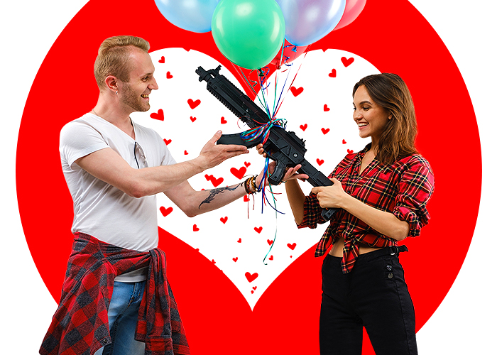Laser tag is love! 5% discount on game sets for 2 players 