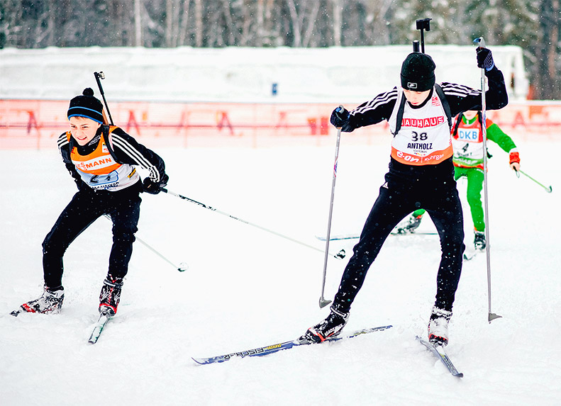 Laser biathlon sport