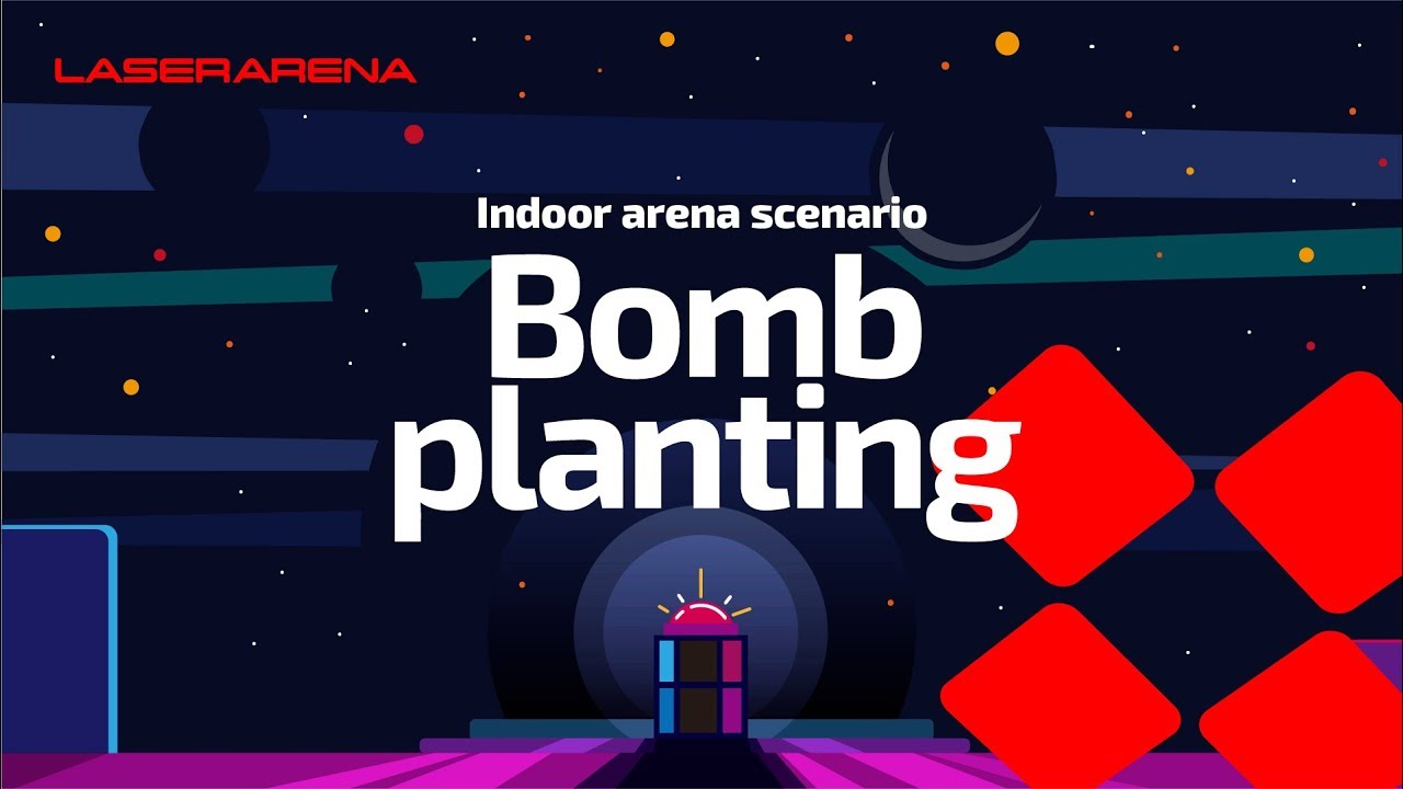 Indoor laser tag - Defuse a bomb scenario